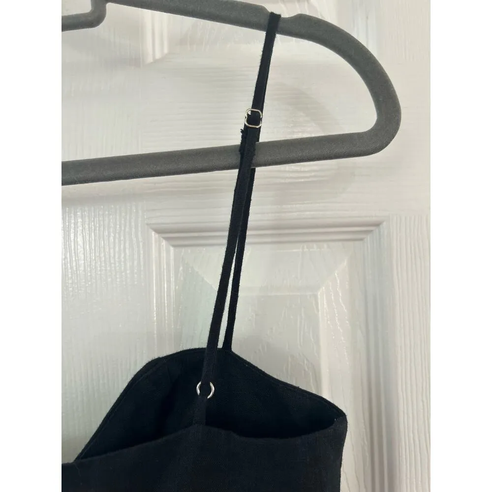 Karina Grimaldi Nelia Black Linen Bow Front Jumpsuit Revolve - Image 6