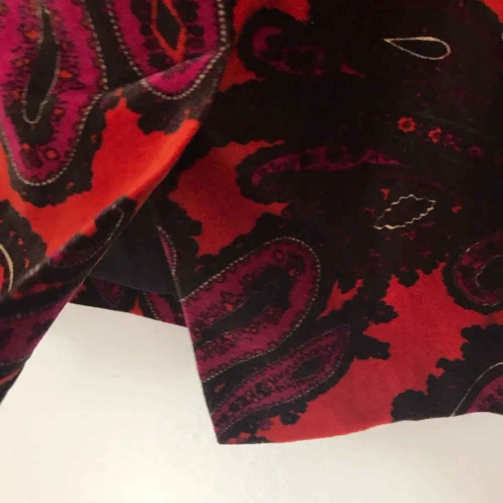 Talbots woman velvet above-knee pencil skirt paisley plus size 22WP - Image 4