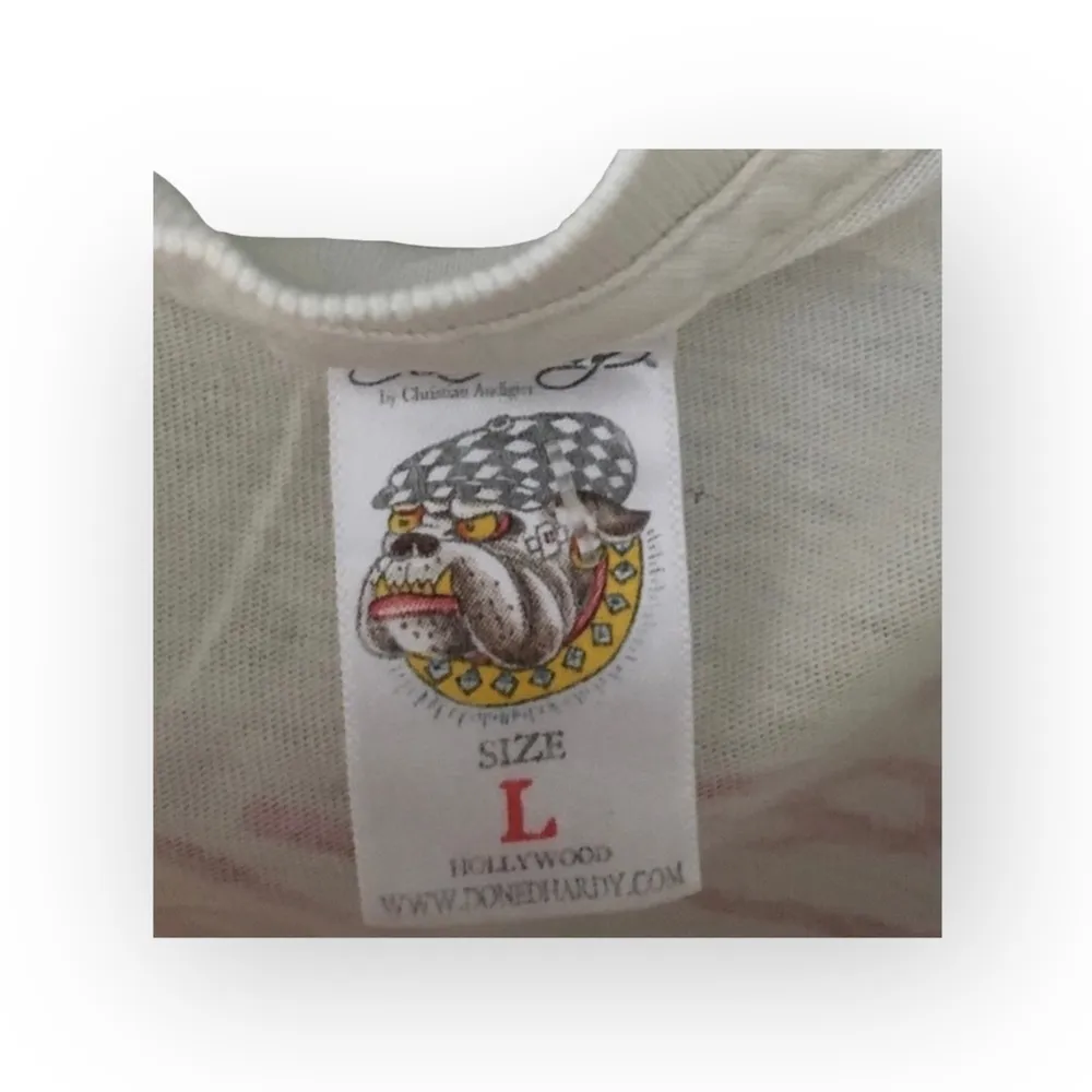 HTF: new Y2K  ❤︎︎ Iconic True Love Tattoo Tee ❤︎︎ Dirty White Grunge T - Image 6