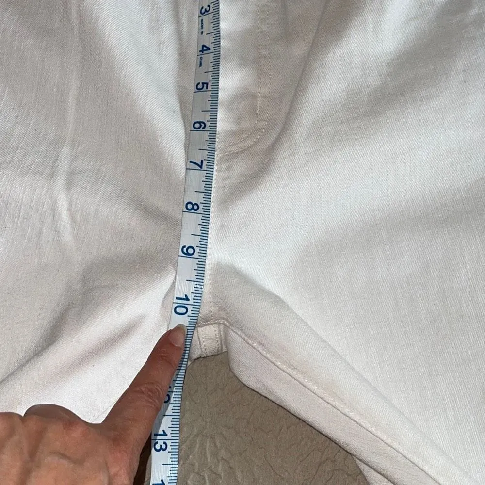 Current Elliot‎ Womens The High Waist Stiletto Distressed Jeans Skinny White 29 - Image 9