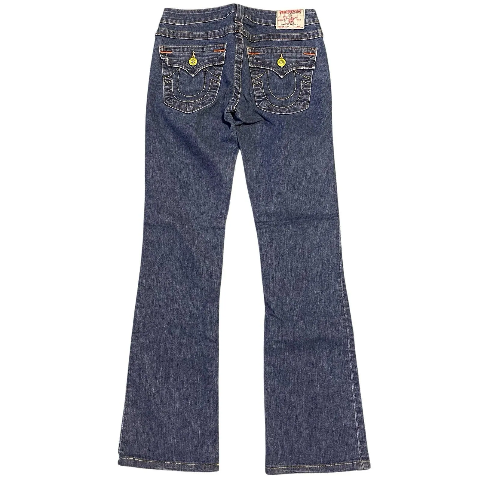 VINTAGE Y2K True Religion Womens BECKY Bootcut Jeans Sz 28 Low Rise 2000’s - Image 3