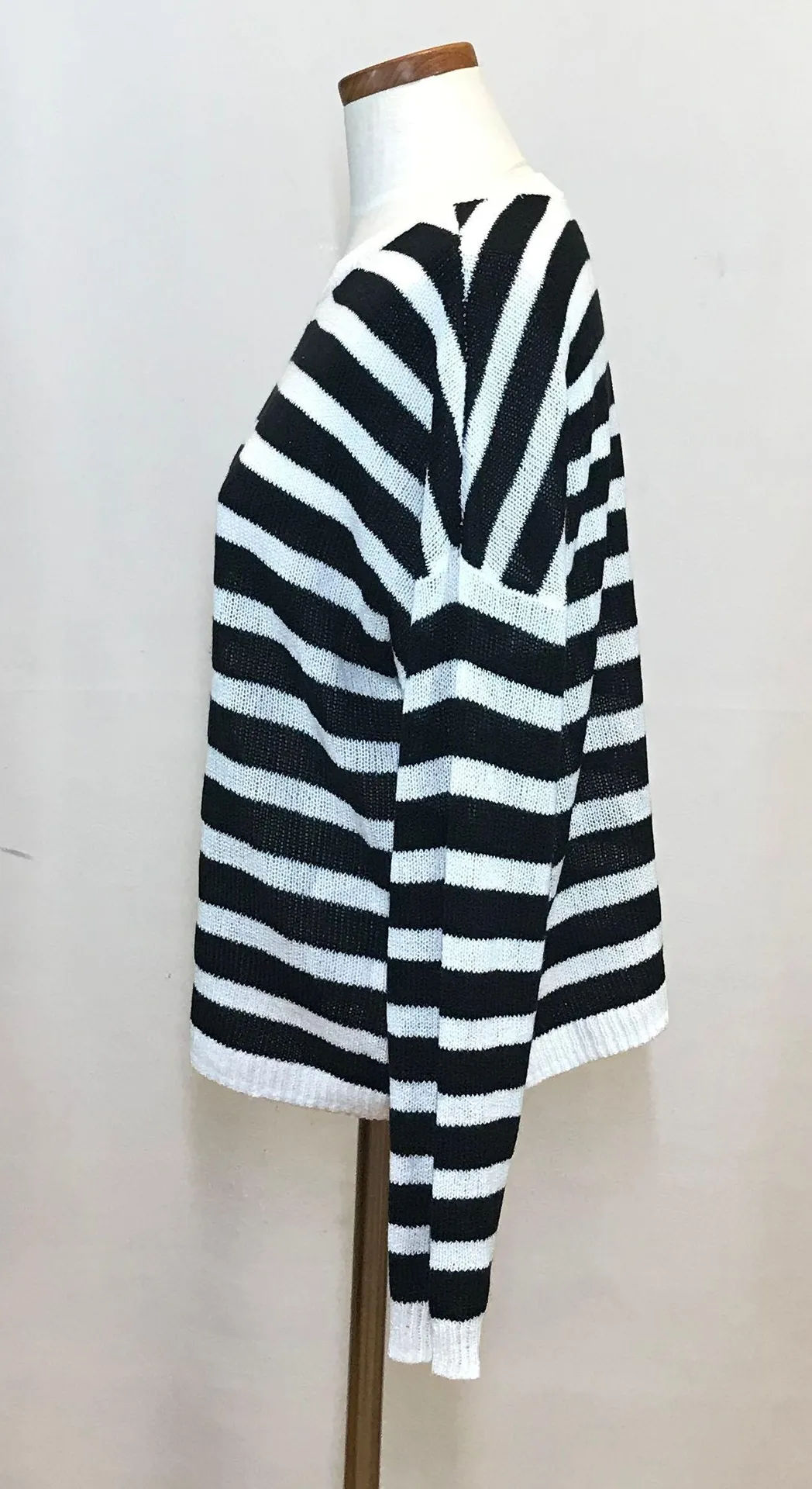 Heritage Stripe Knit Crop Sweater - Image 3
