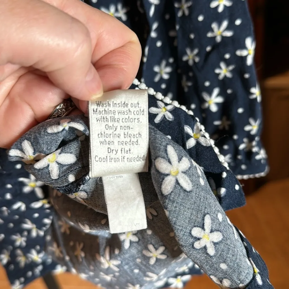 Disney by Lauren Conrad Minnie Rocks the Dots Peter Pan Collar Blouse Sz Small - Image 9