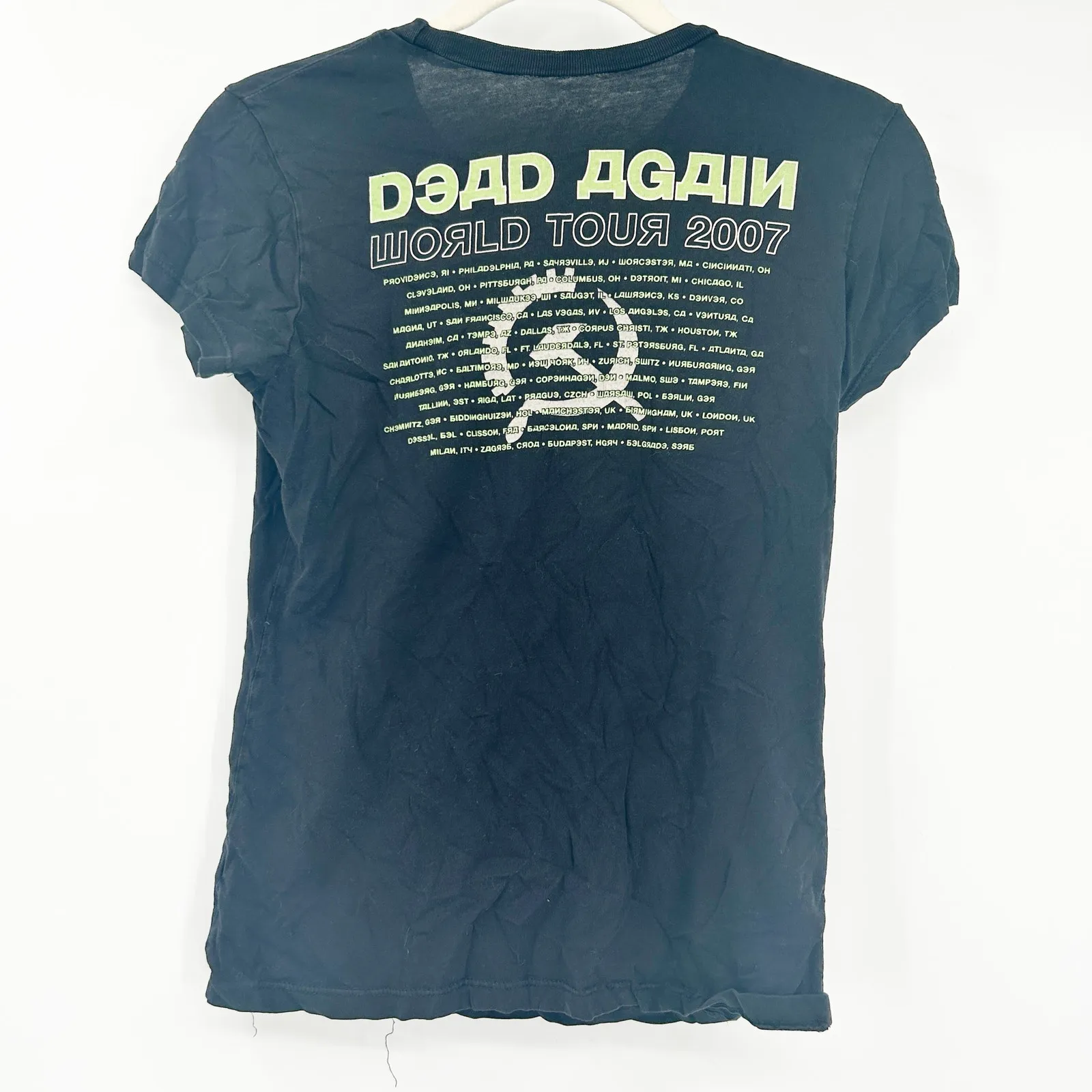 Chaser Womens Gothic 2007‎ Dead Again World Tour Type O Negative Band T-Shirt L - Image 5