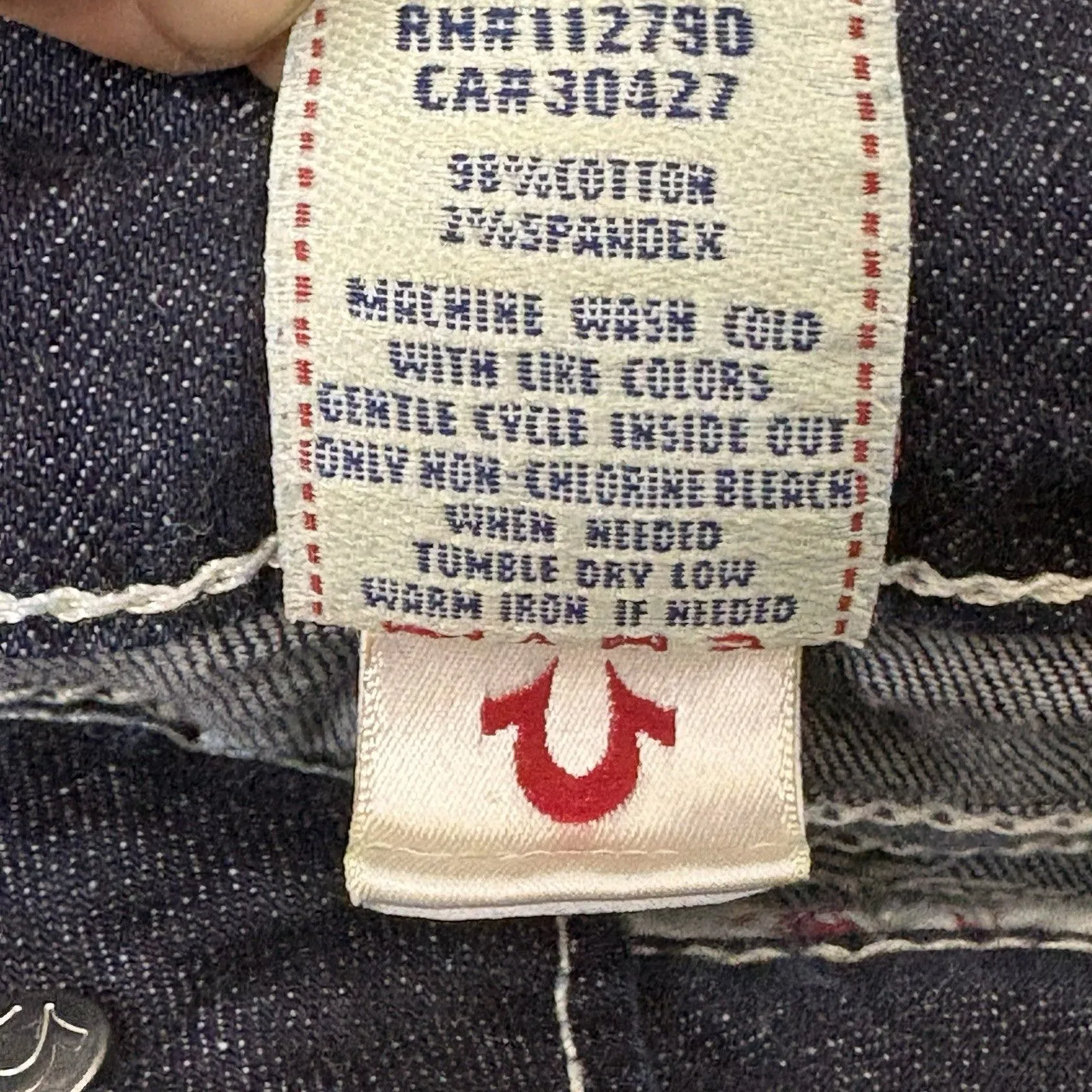 True Religion Skinny Jeans #112790 Size 29 USA 99% Cotton Y2k Preppy - Image 10