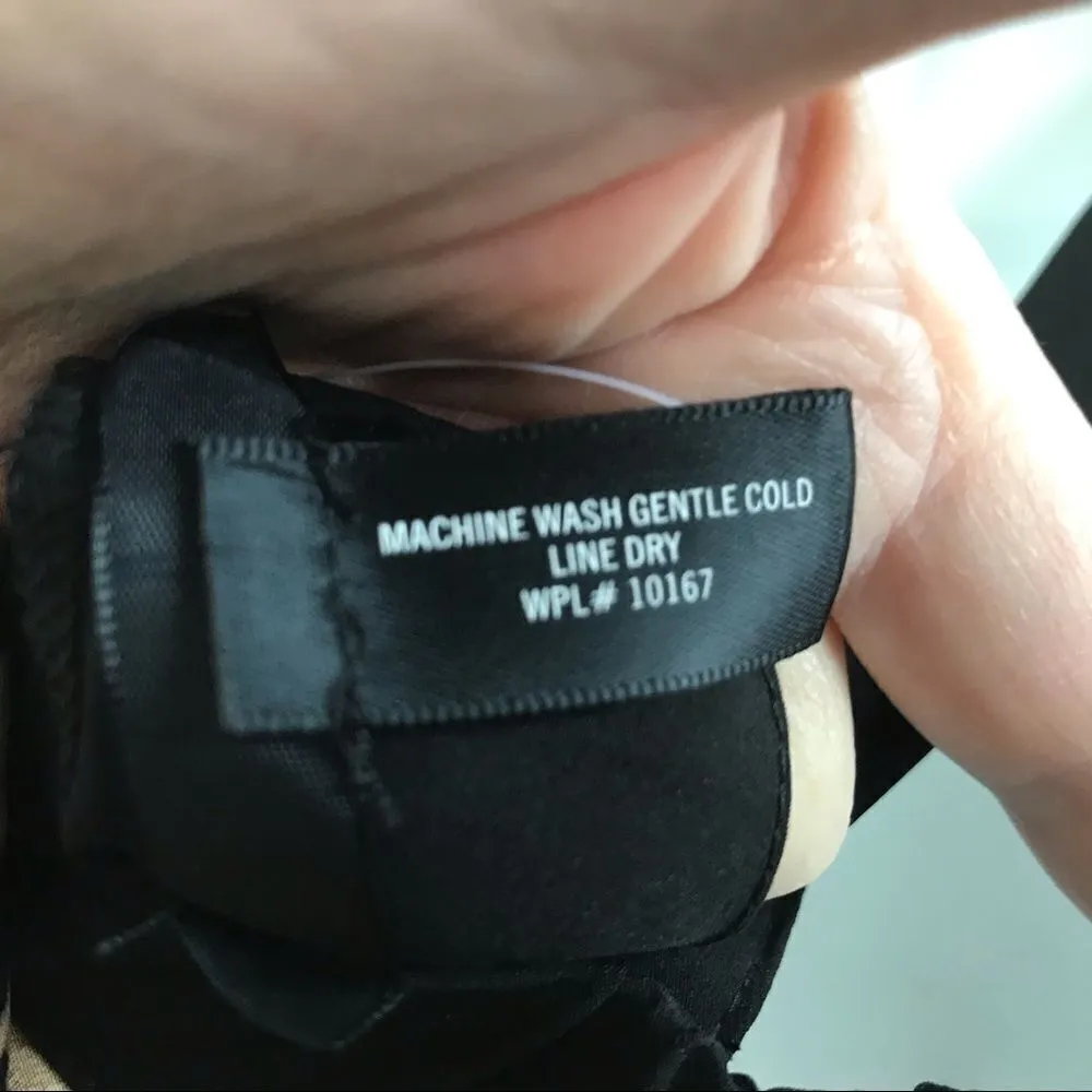 Bloomingdale’s Leopard Print Criss Cross Ruffle Tired Flowy Halter Top M NWT Brown Size M - Image 5