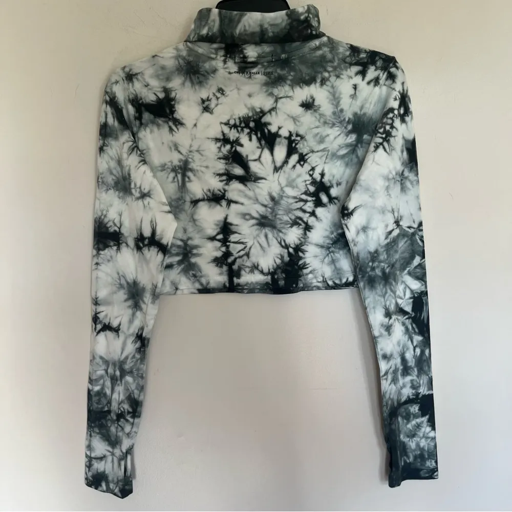 Victoria Secret Pink x‎ Chloe x Halle Women's Sz L Tie Dye Cropped Turtleneck - Image 11