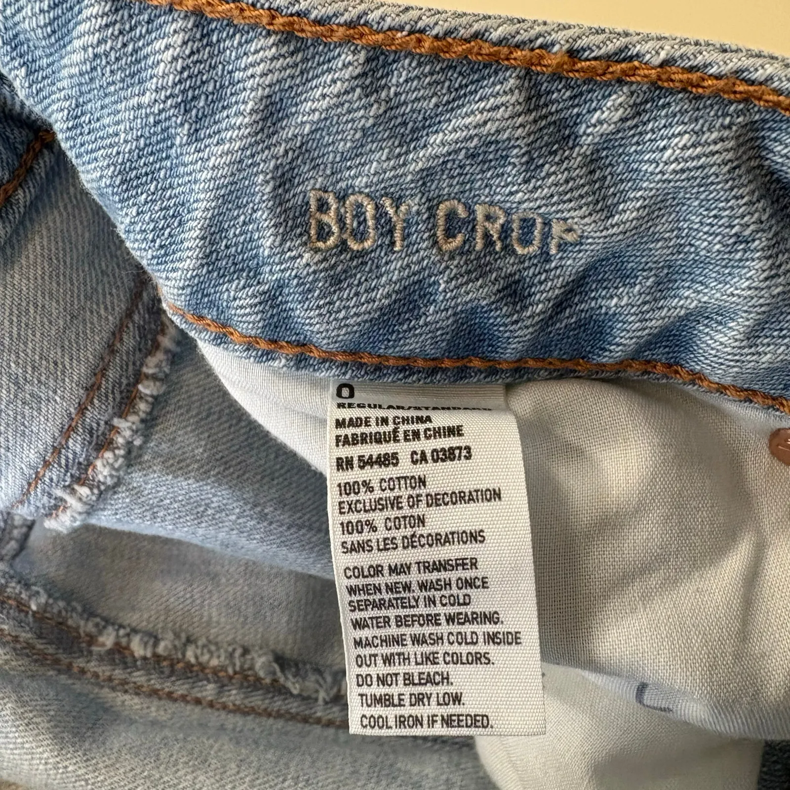 American‎ Eagle Distressed Boy Crops Size 0 - Image 7