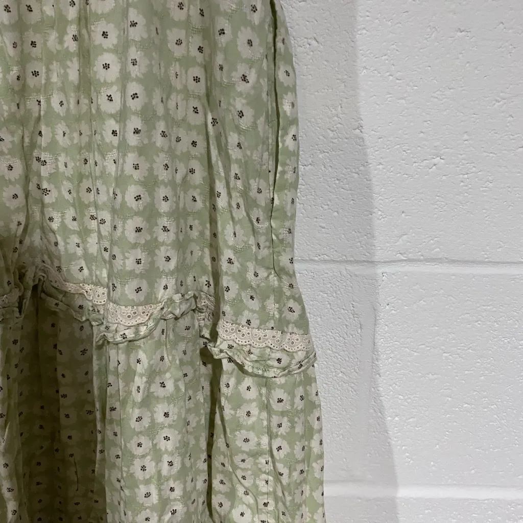 Universal Threads Universal Thread Olive Patterned Maxi Dress - Image 2