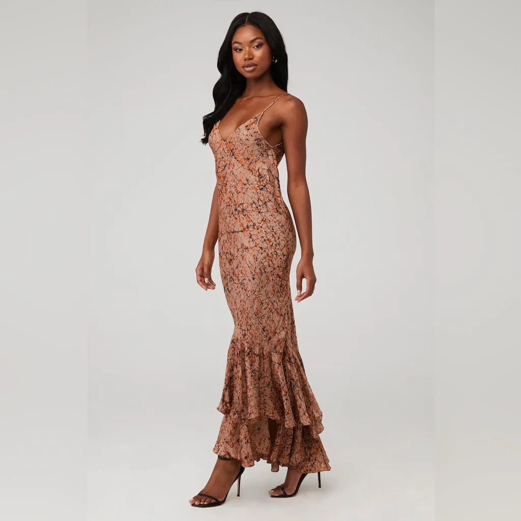 Revolve MES‎ DEMOISELLES FORMANTA DRESS size 34 XS Brown - Image 2