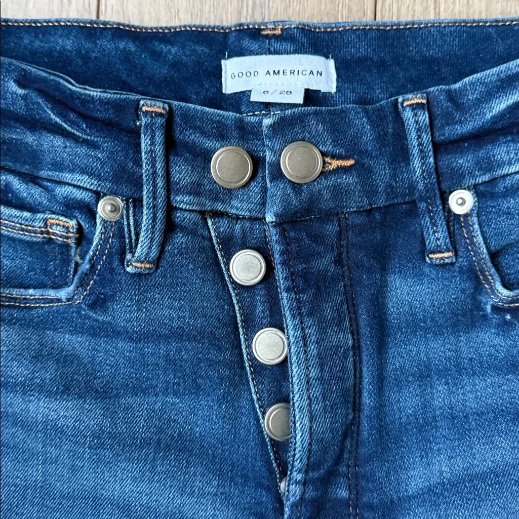 Good American Good Waist Skinny Compression Jeans - Image 3