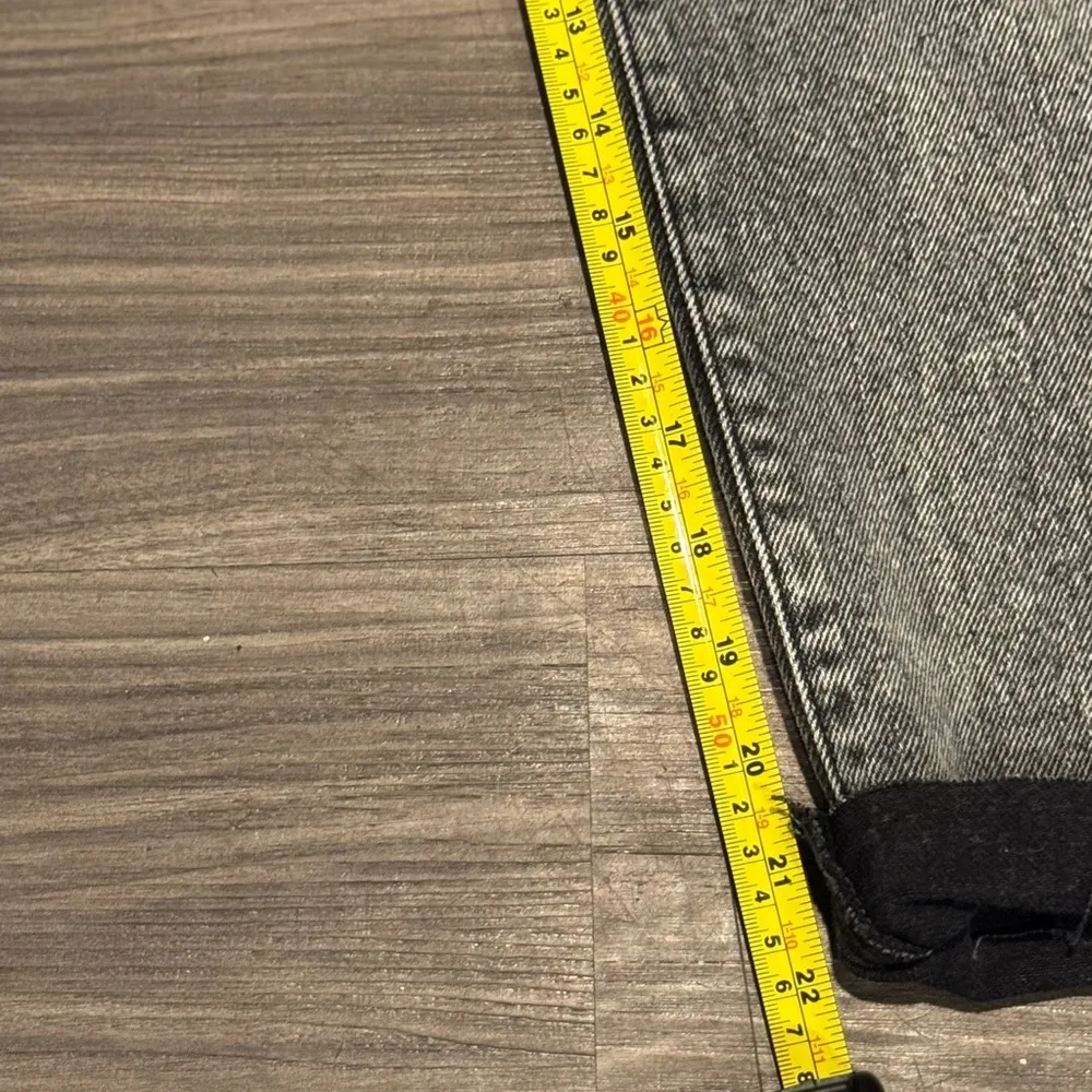 Revice High Rise Two-Tone Button Fly Jeans Sz 25 Black & White USA Made - Image 5