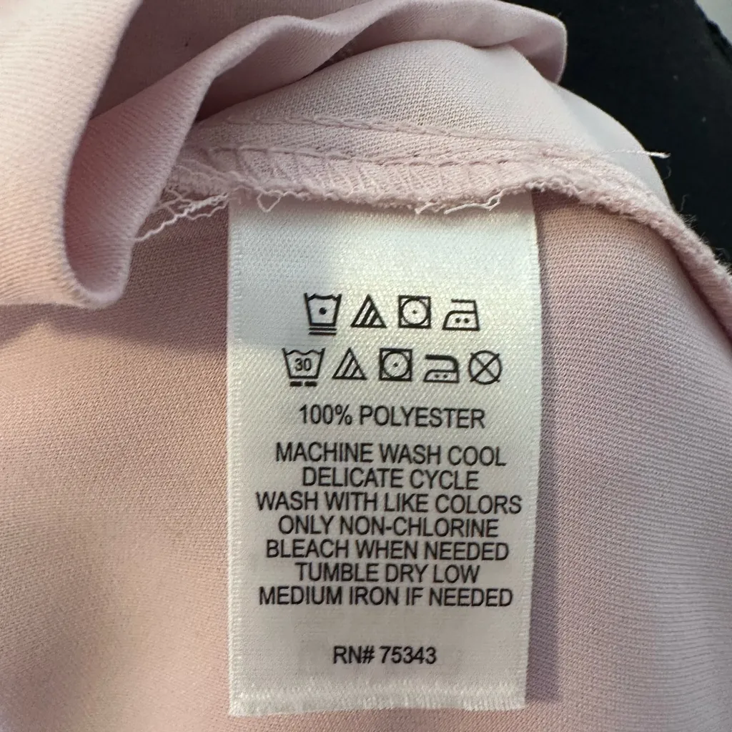 Adrienne Vittadini Pink Belle Sleeve Shift Dress Size 12 Lightweight Preppy Rush - Image 6