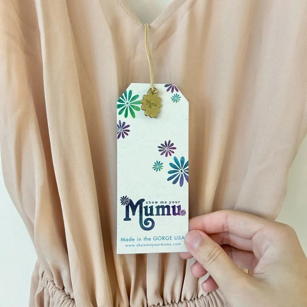 Show Me Your Mumu Kendall Maxi Bridesmaid Dress in Blush Pink Size XXS NWT - Image 6