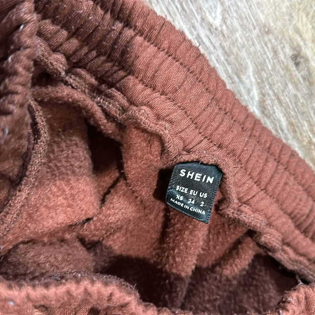 Shein brown jogger sweatpants. xs - Image 2