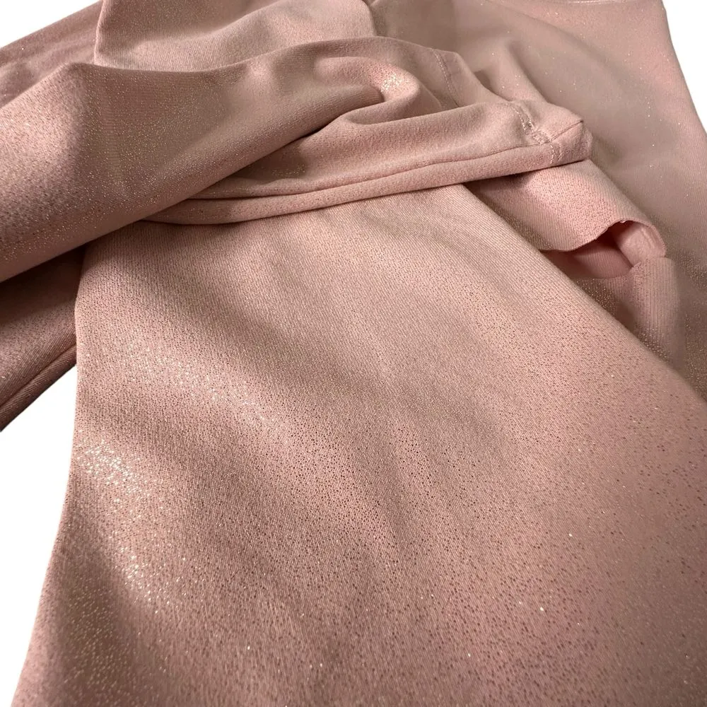 Victoria's Secret Cut Out Sparkly Leggings Pink Size XS High‎ Waisted Metallic - Image 7