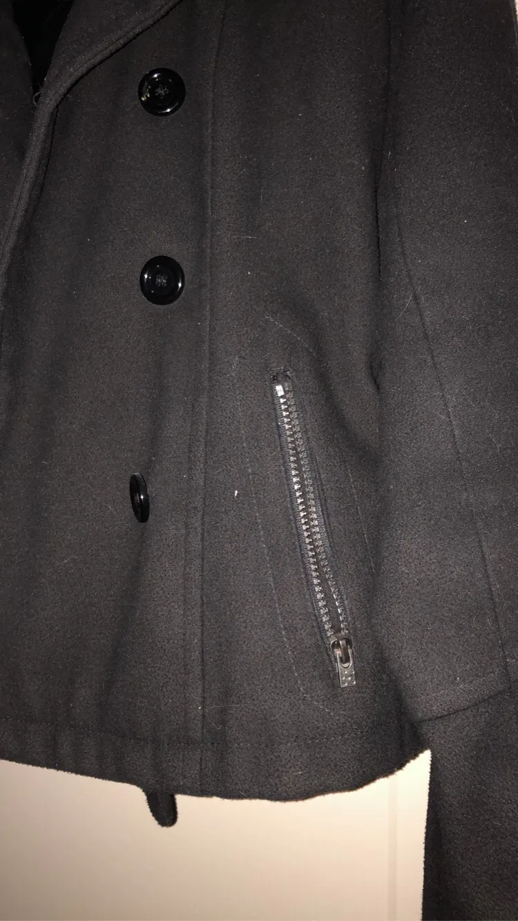 Maralyn & Me Black Peacoat - Image 4