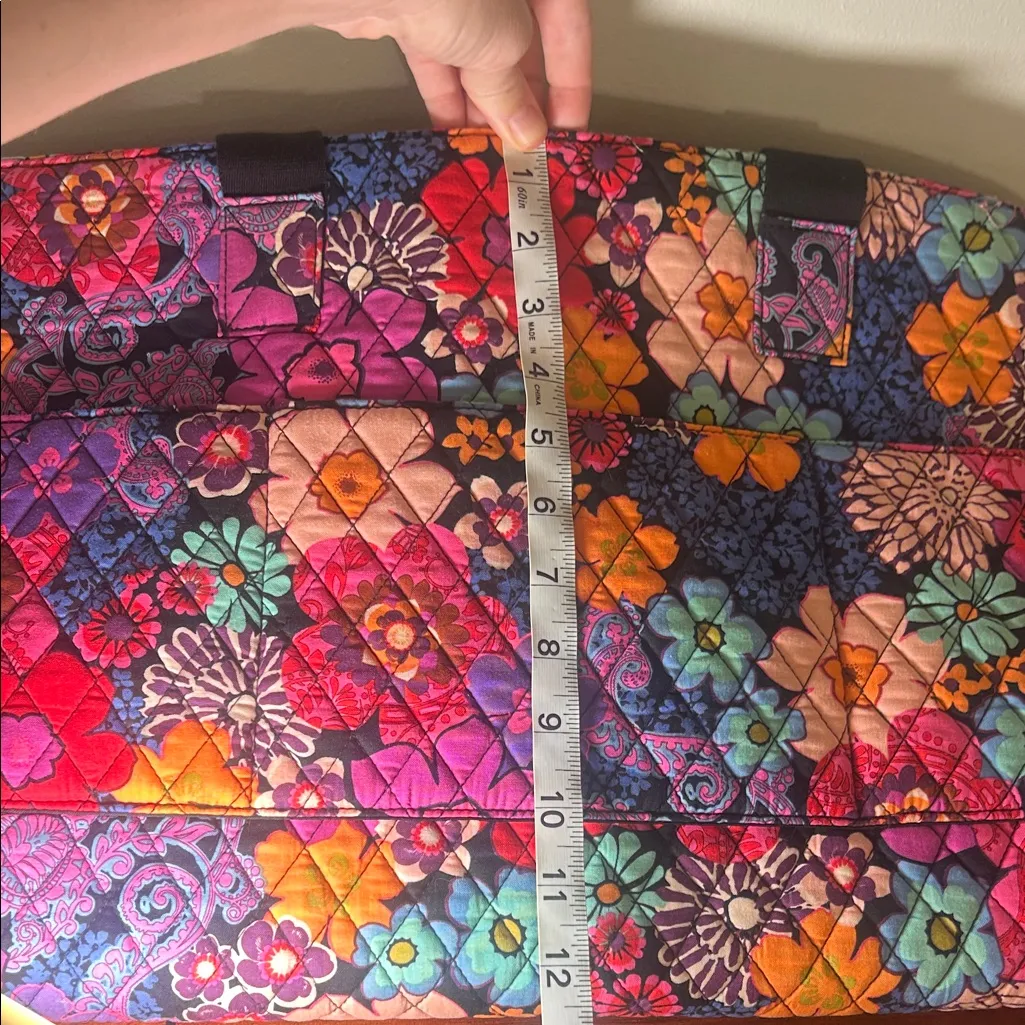 Vera Bradley Floral Fiesta LARGE Travel Weekender Bag, Soft Suitcase - Image 14