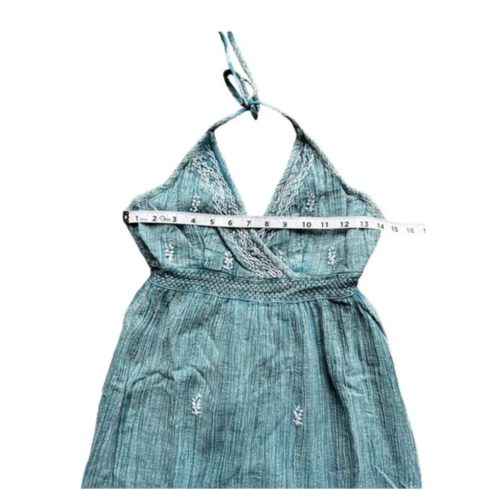 NEW Raga Anthropologie Embroidered Maxi Halter Dress Size Small - Image 4