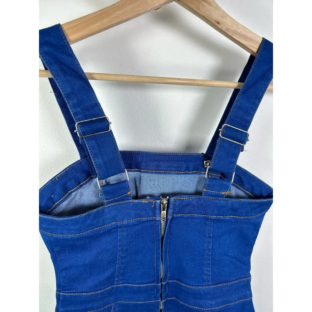 Parisian Stretch Denim Bodycon Midi Dress 2 NWT - Image 11