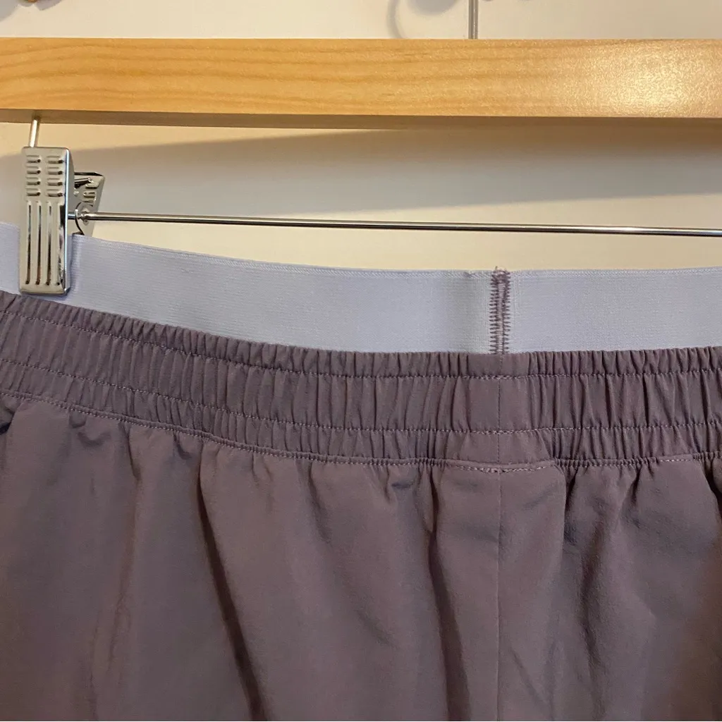 Gymshark Double Waistband Purple Shorts size Medium - Image 6