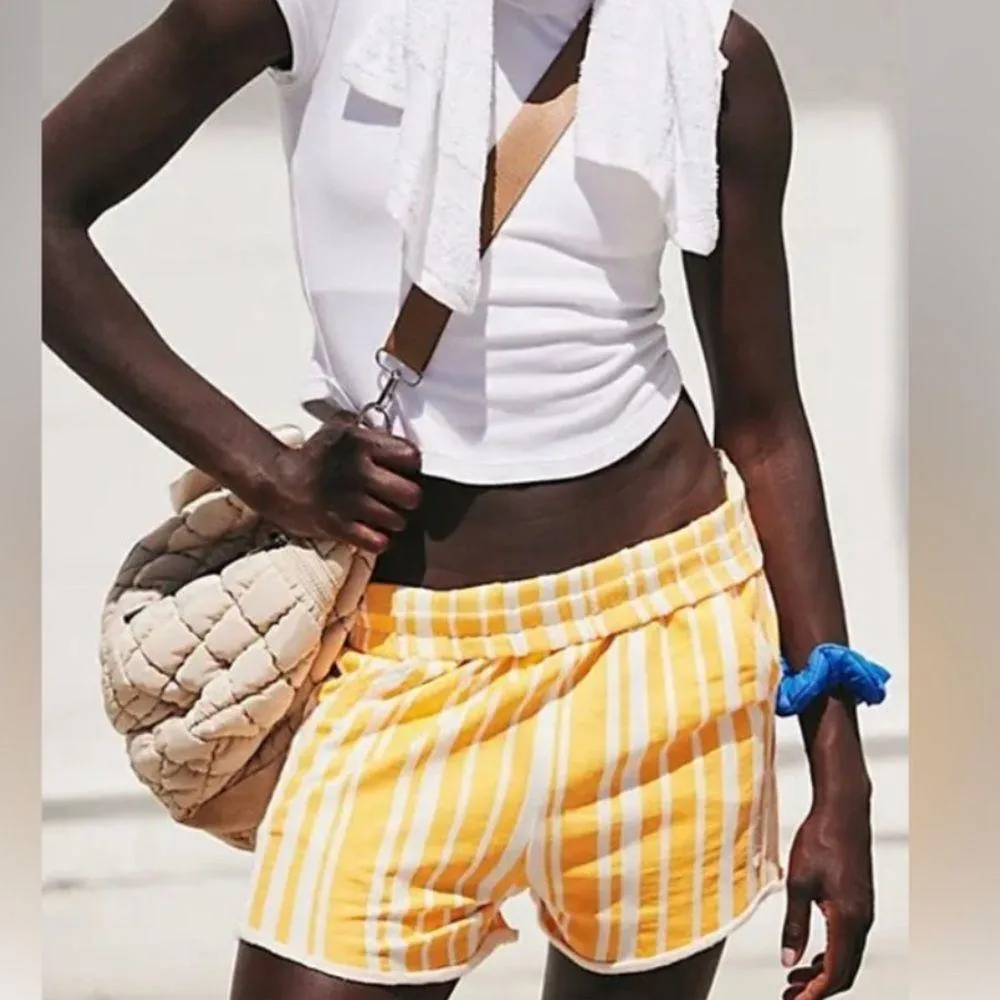 Free People Movement Women’s All Star Newport Stripe Clementine Long Sweat Short - Image 13