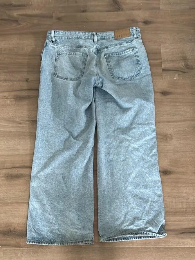Baggy wide leg low waisted ripped pacsun jeans  - Image 2