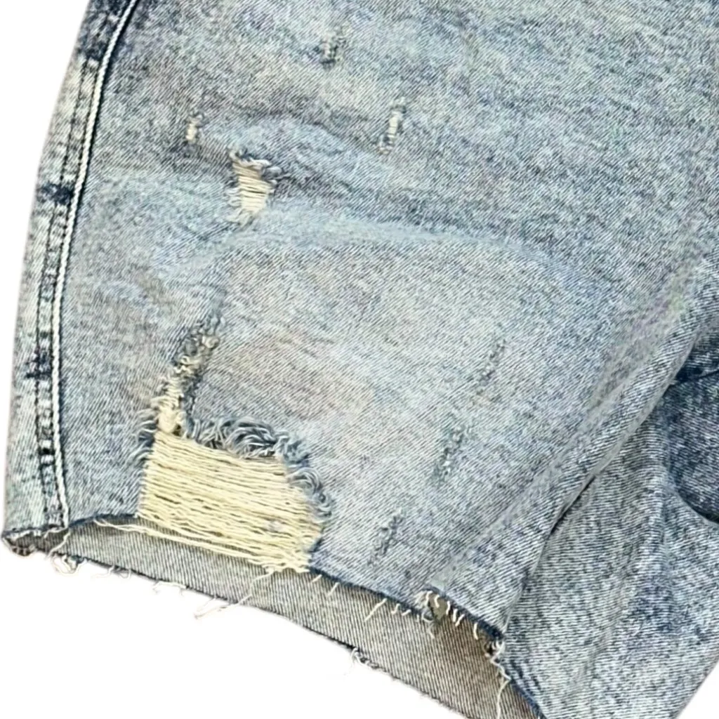 Judy Blue Boyfriend Mineral Wash Cut‎ Off Distressed Denim Jean Shorts 1XL NWT - Image 2