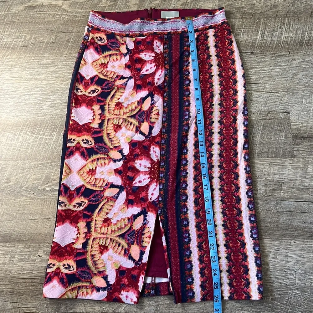 Anthropologie Maeve Marala Floral Stretch Pencil Skirt Size Small - Image 2