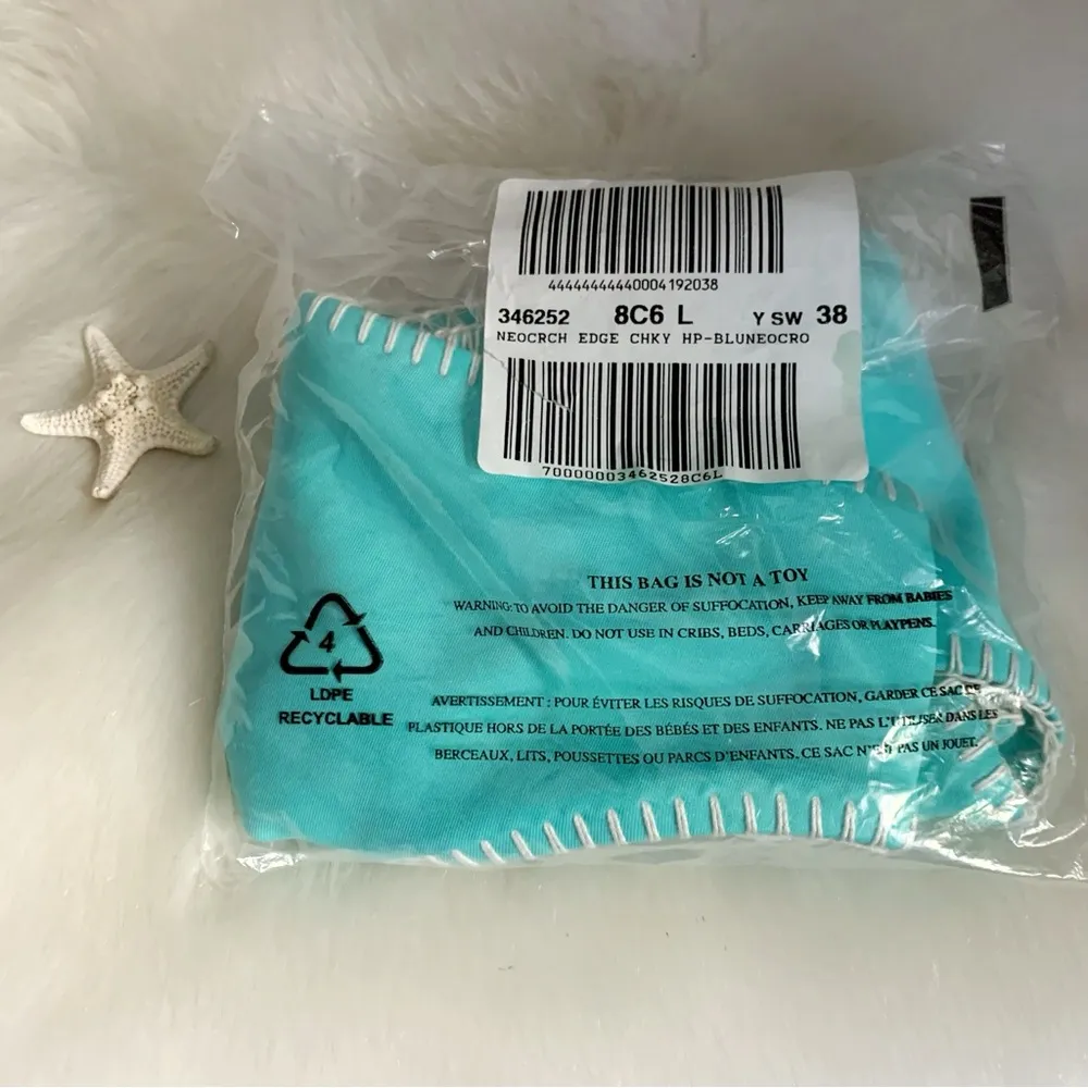 Victoria’s Secret Nwt Aqua The Cheeky Hipster Stitched Swim Bikini Bottom L - Image 6