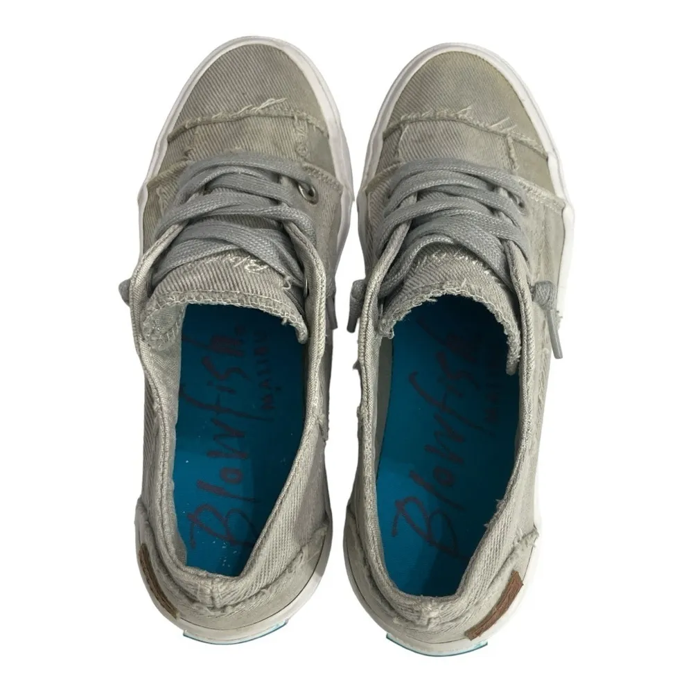 Blowfish Malibu White/Grey Sneakers size 7.5 - Image 8