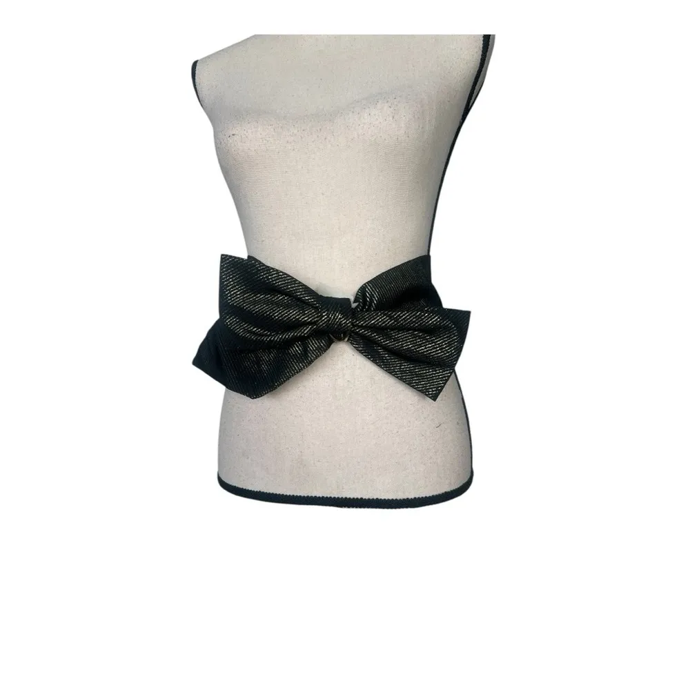 Echo Black Belt with Classic Bow Design Size 10 - Image 9