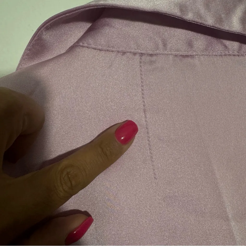 ZARA NWOT  Satin Effect Short Pink Dress Size‎ Medium - Image 16