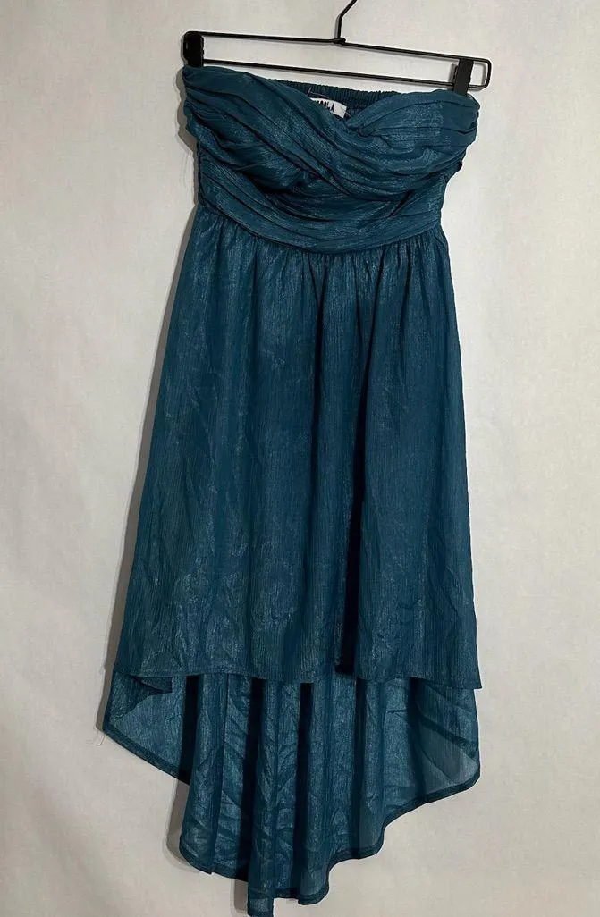 Mooloola Teal Strapless Ruched High - Image 2