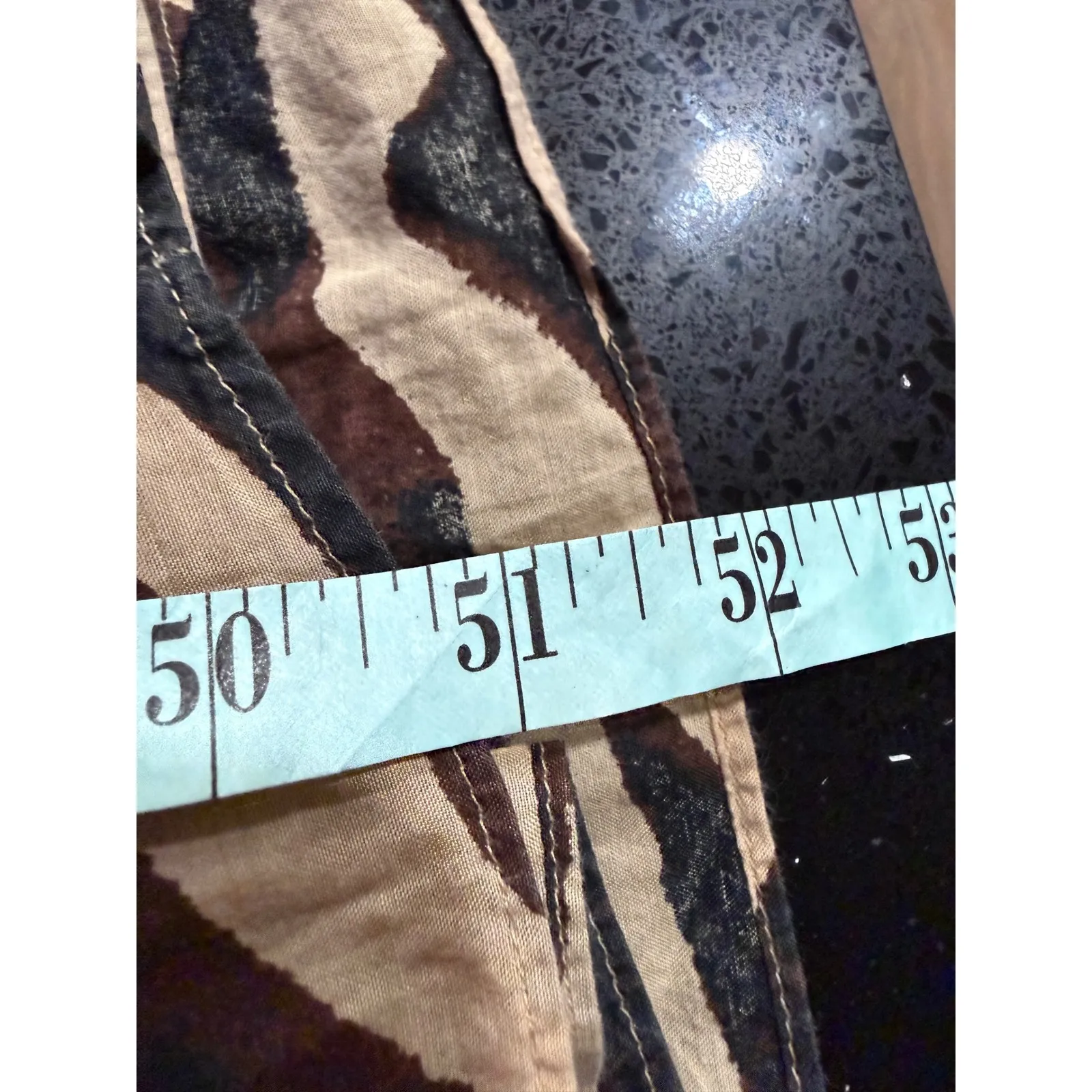 J. Crew Zebra Print Midi Dress Smocked Waist Tiered Skirt Long Sleeve Size M - Image 7