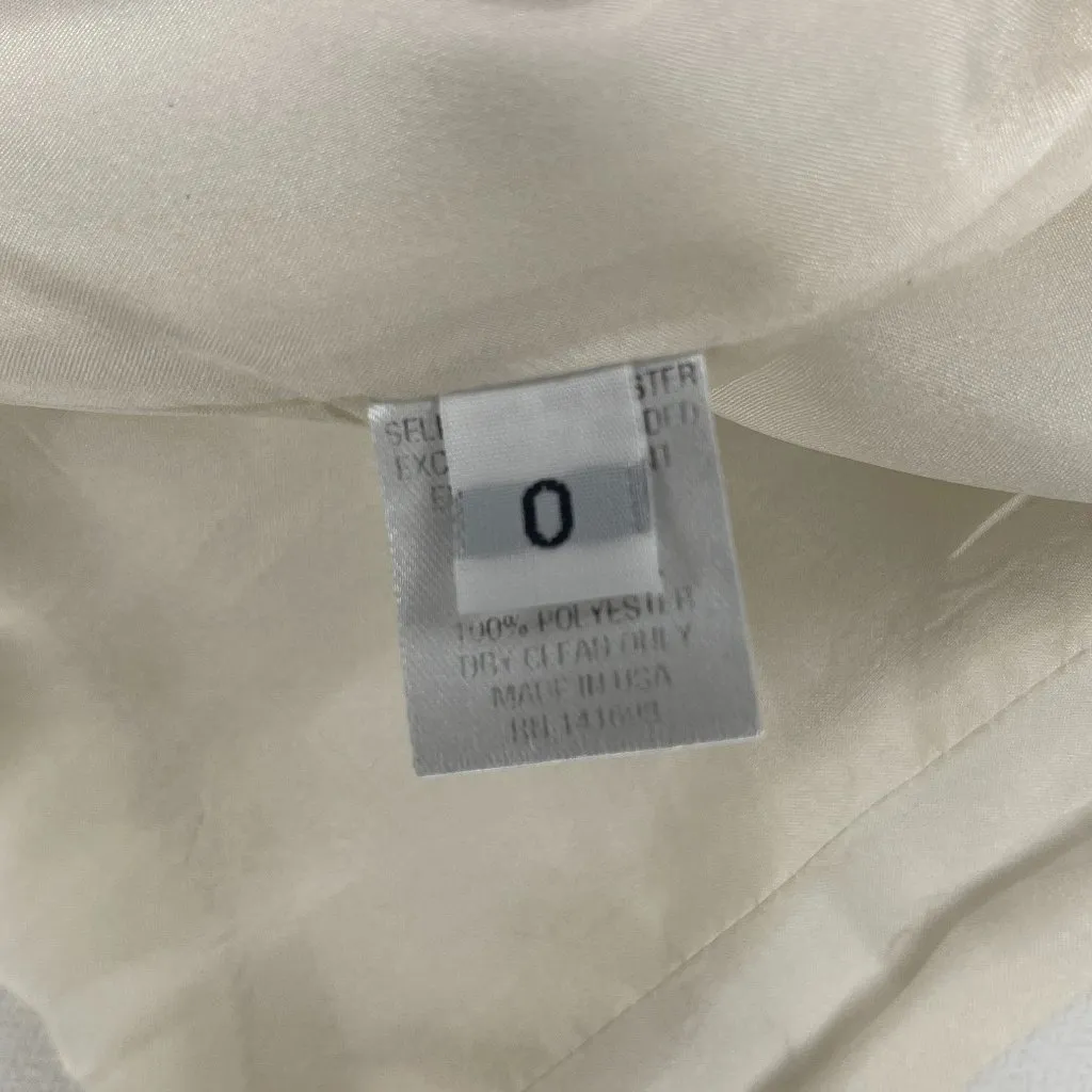 Ramy Brook Bead Crop Jacket Silk Line Open Front Long Sleeve White Size 0 - Image 6