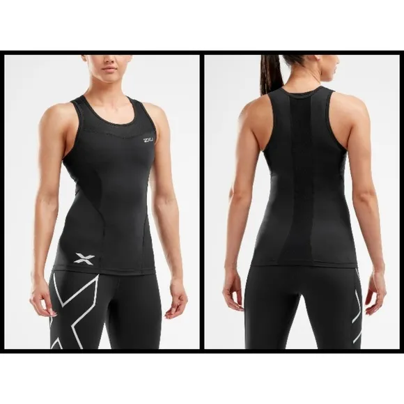 💕2XU💕 Compression Tank Top Black Medium NWT - Image 2