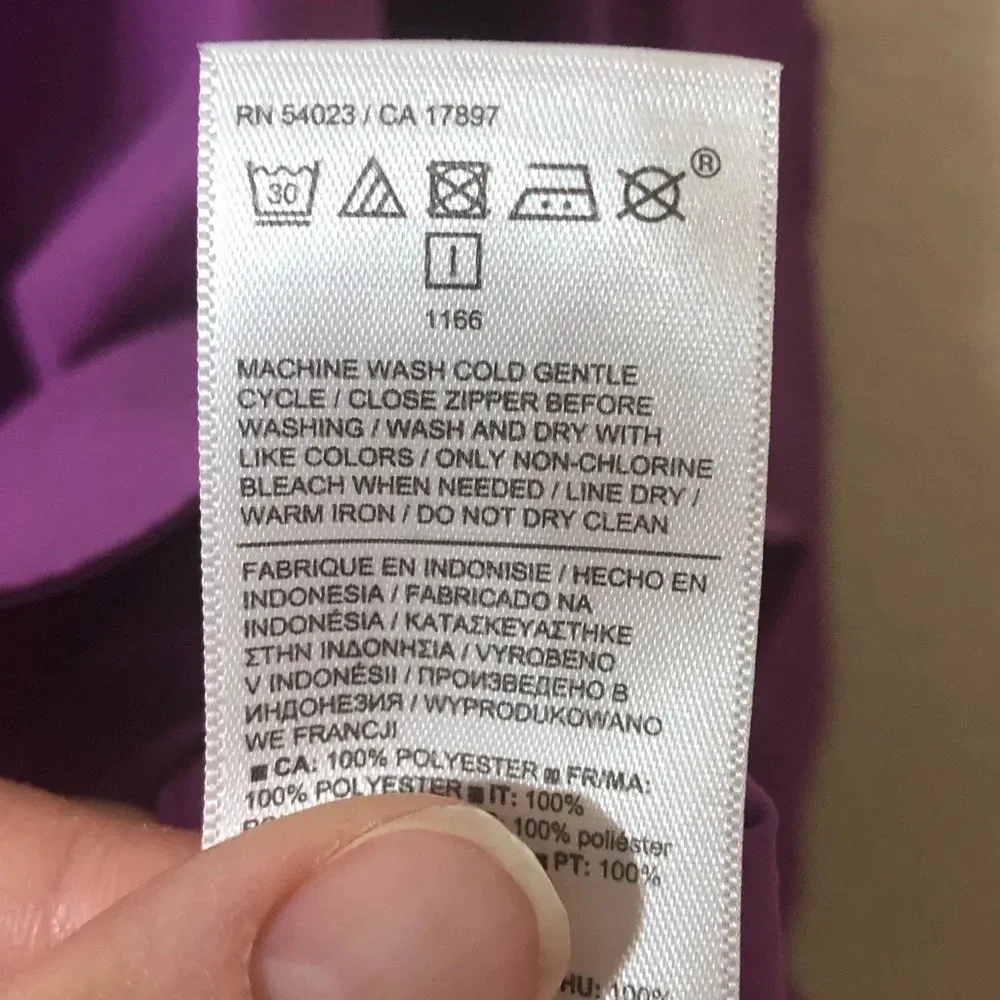 Athleta Womens Bright Purple Oversized Poplin Tunic Blouse - Size Medium - Image 6