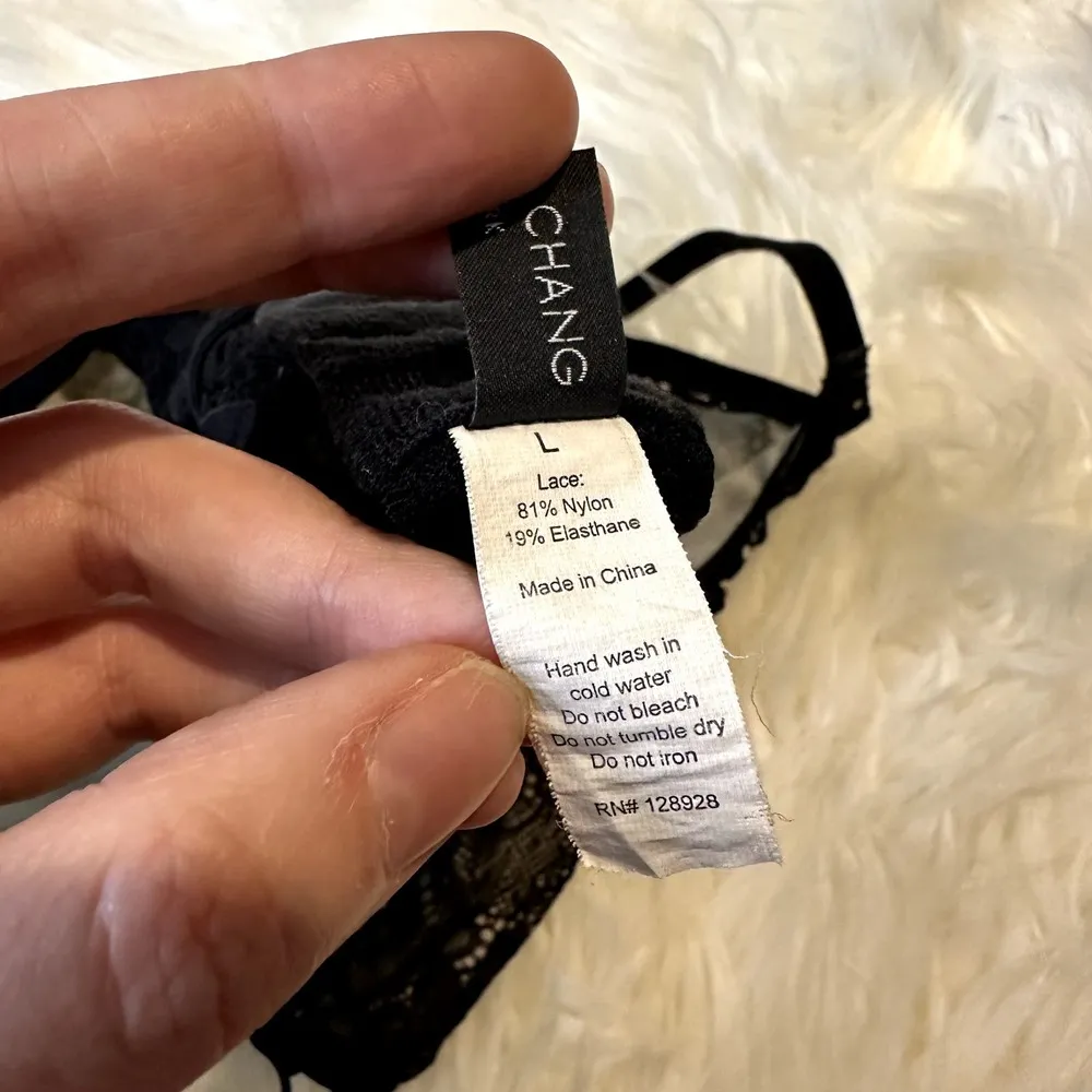 Samantha Chang Black Lace Bra Sz L Size L - Image 3