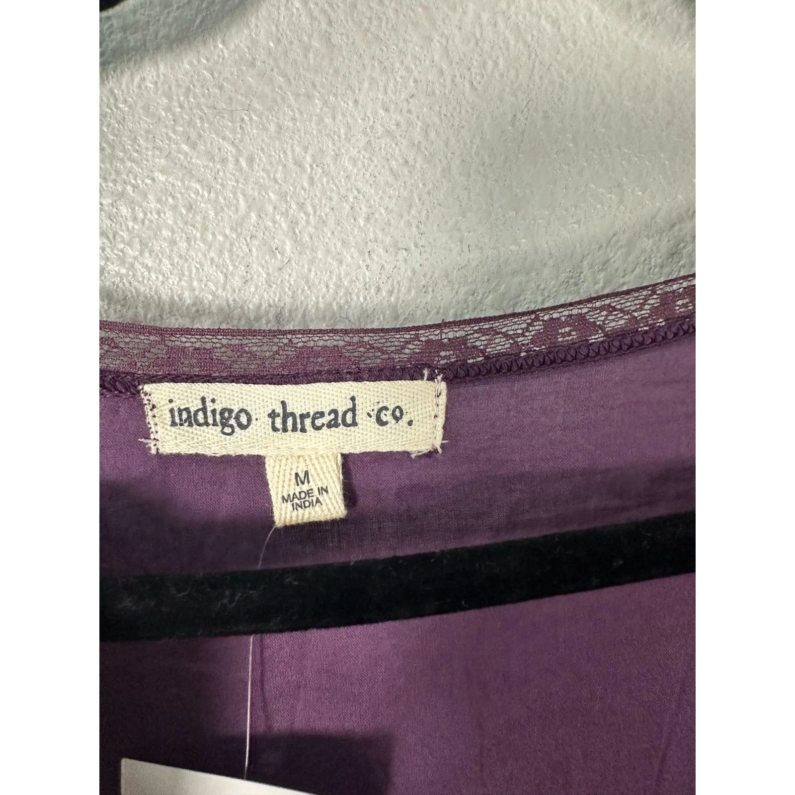 Indigo Thread Co. Purple Lace Fairy Ethereal Long Sleeve Mini Dress Medium NEW - Image 6