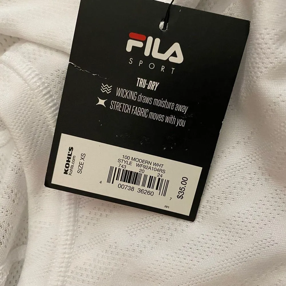 White Fila TRU-DRYSport Tee - Image 3