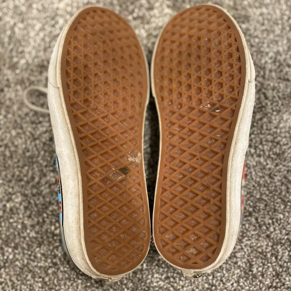 Vans Star Wars Authentic Yoda Hawaii Aloha Blue Flowers Print Sneakers - Image 7