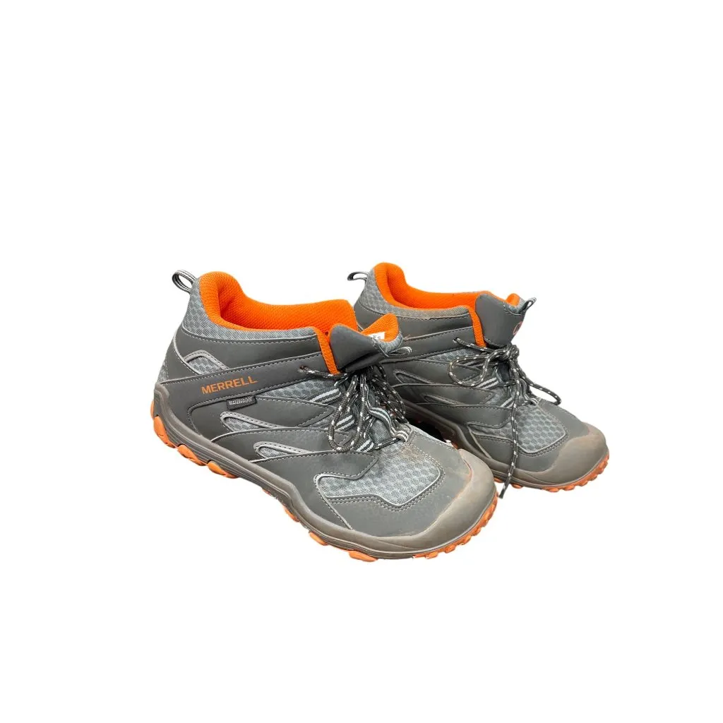 Merrell womans gray orange waterproof hiking hight top sneakers size 4M SKU 8836 - Image 15