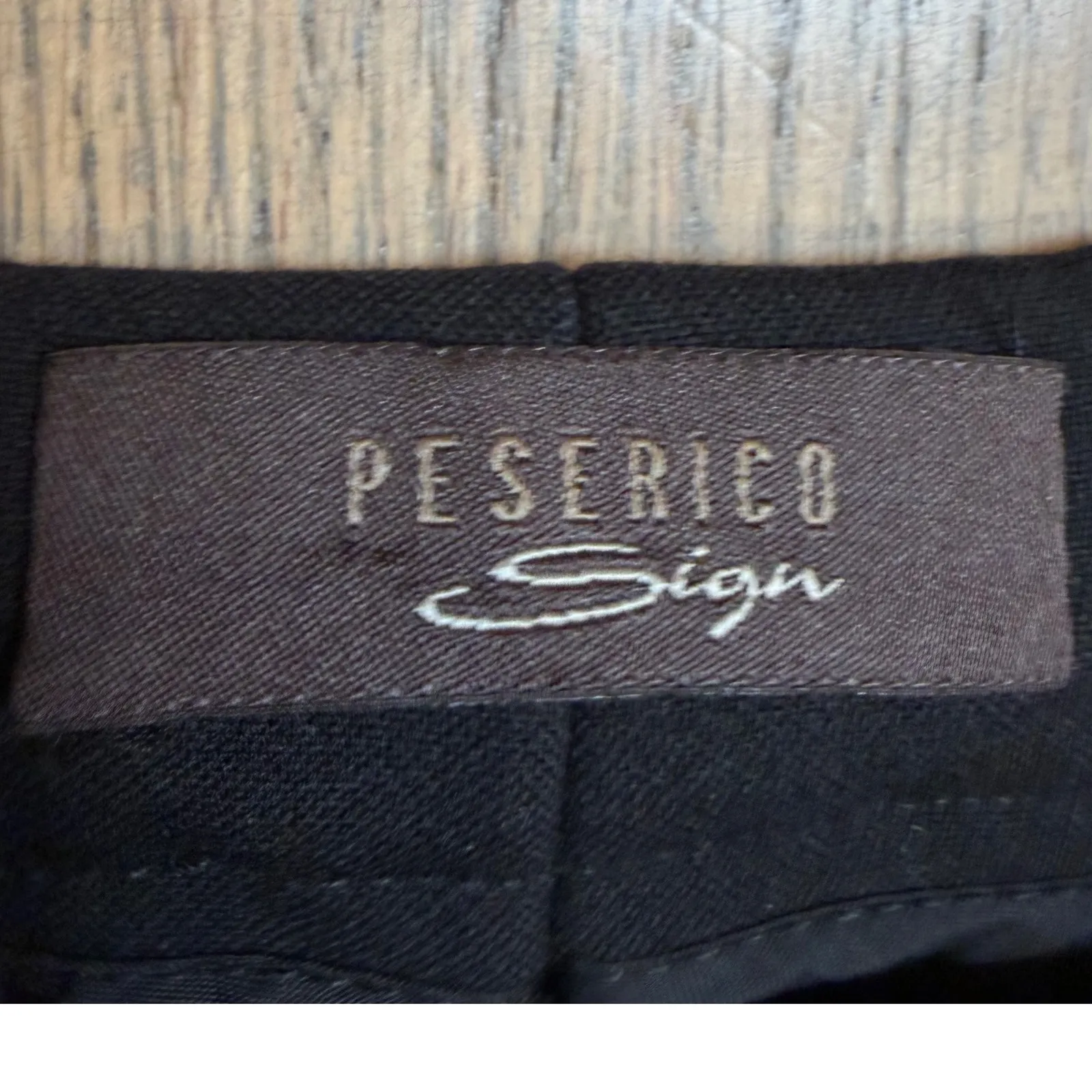 Peserico Design Black Tailored Dress Pants Womens Size 14 (IT 50) Made in Italy - Image 2