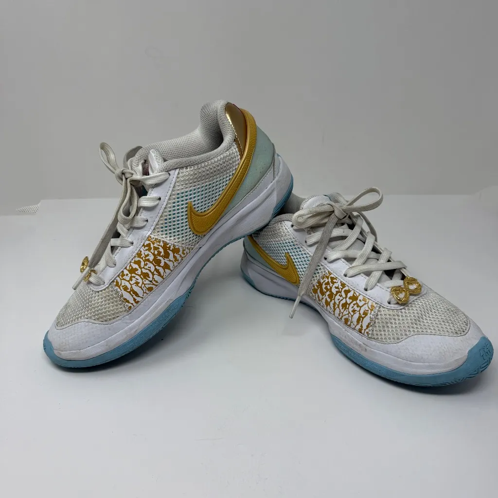 Nike FV1290-100 Ja Morant 1 Chinese New Year Low Top Sneakers Malachite Platinum - Image 4