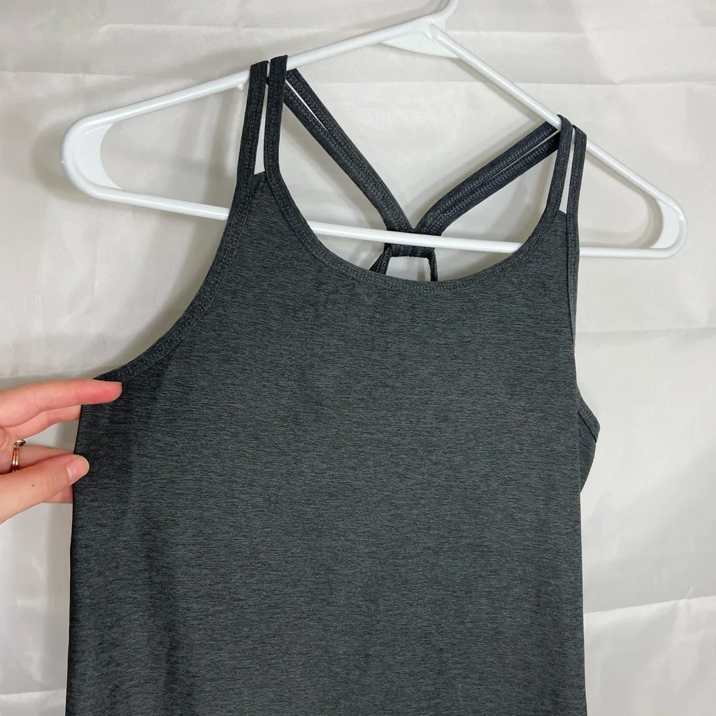 NWOT DSG women’s dark gray active racerback strappy loose athletic tank‎ top S - Image 2
