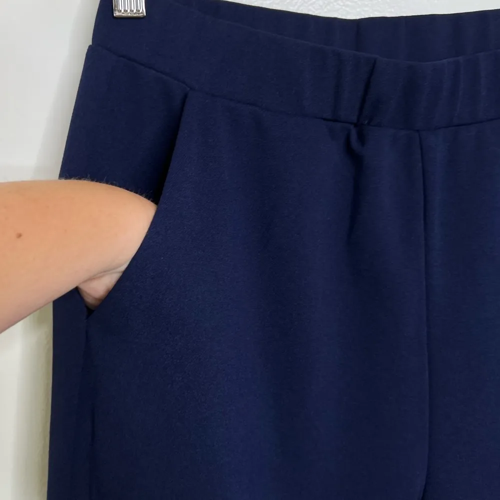 Shein Navy Blue Pull on Casual Dress Pants Slacks Women’s Size Large 27” inseam - Image 3