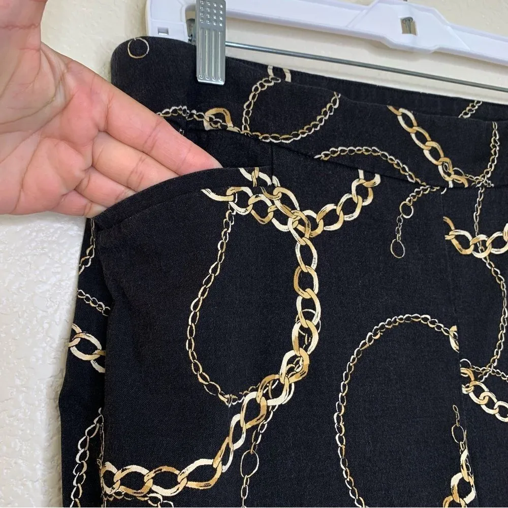 Chico’s Women’s Size 10 Brigitte Chain-Print Ankle Pants - Image 5