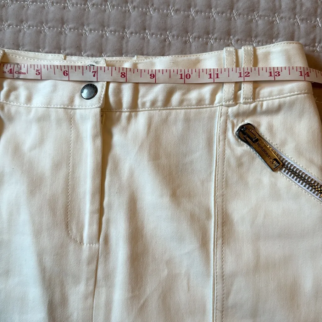Burberry London Ivory Skirt‎ Size 2 - Image 5