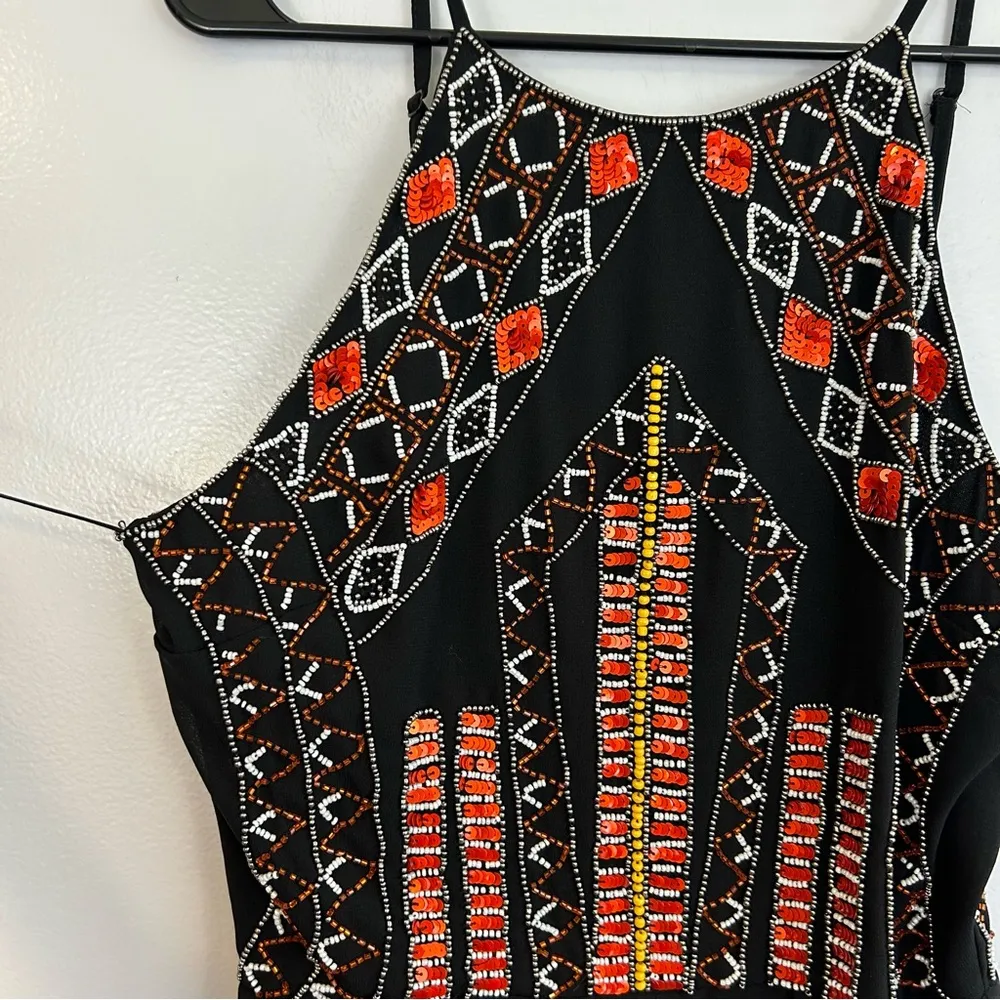 NWT Maya Tall Beaded & Sequin Aztec Pantsuit for Asos Size 6 - Image 9